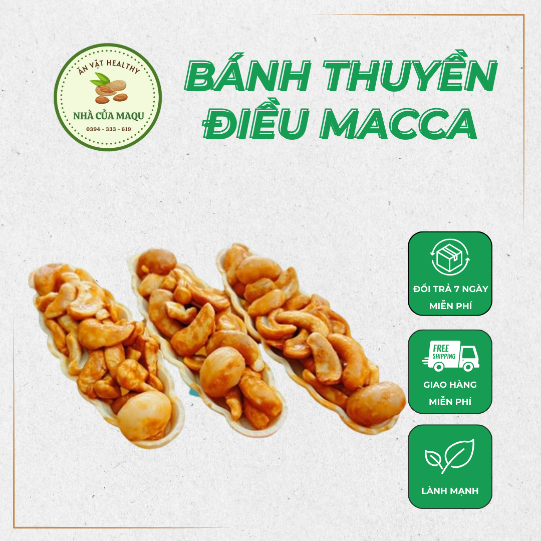 Bánh Thuyền Điều Hạt Macca