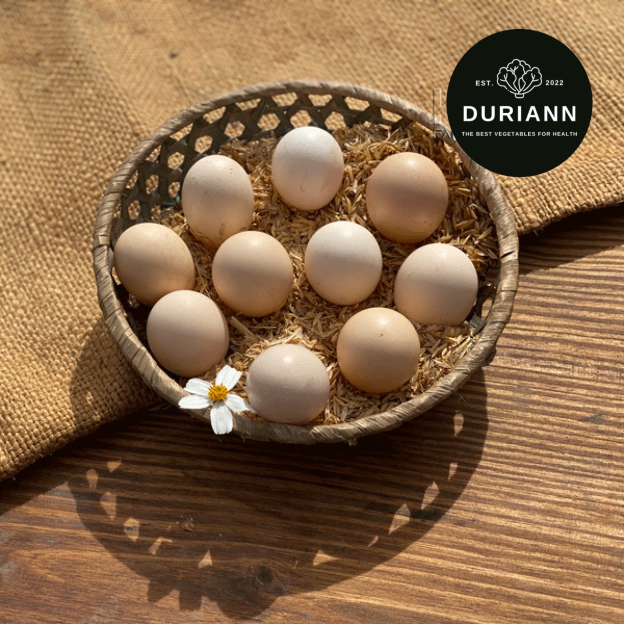 TRỨNG GÀ TA THẢ VƯỜN - DURIANN ORGANIC