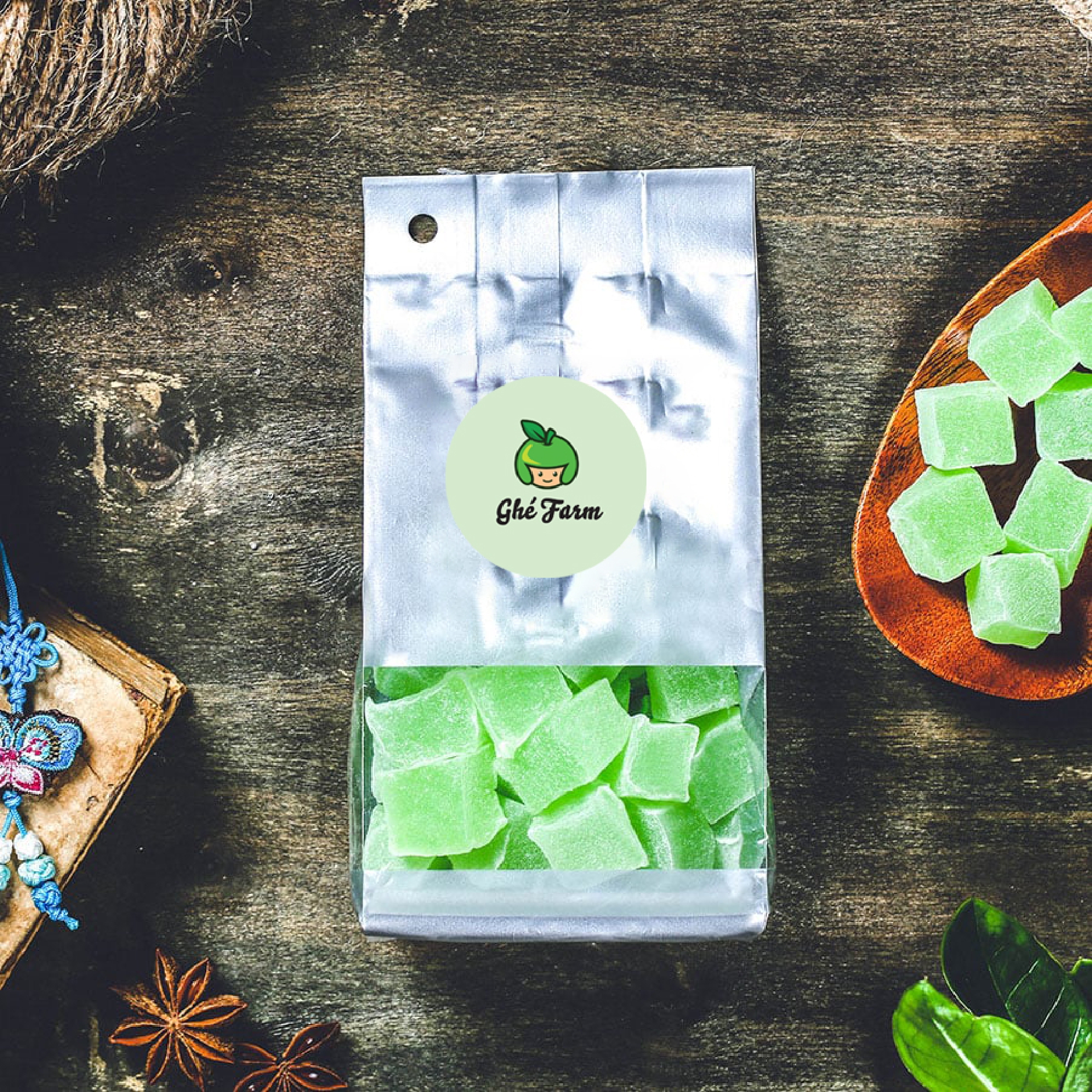 Kẹo hương nha đam dẻo 1 bịch/180g