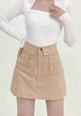 Chân váy ngắn kaki