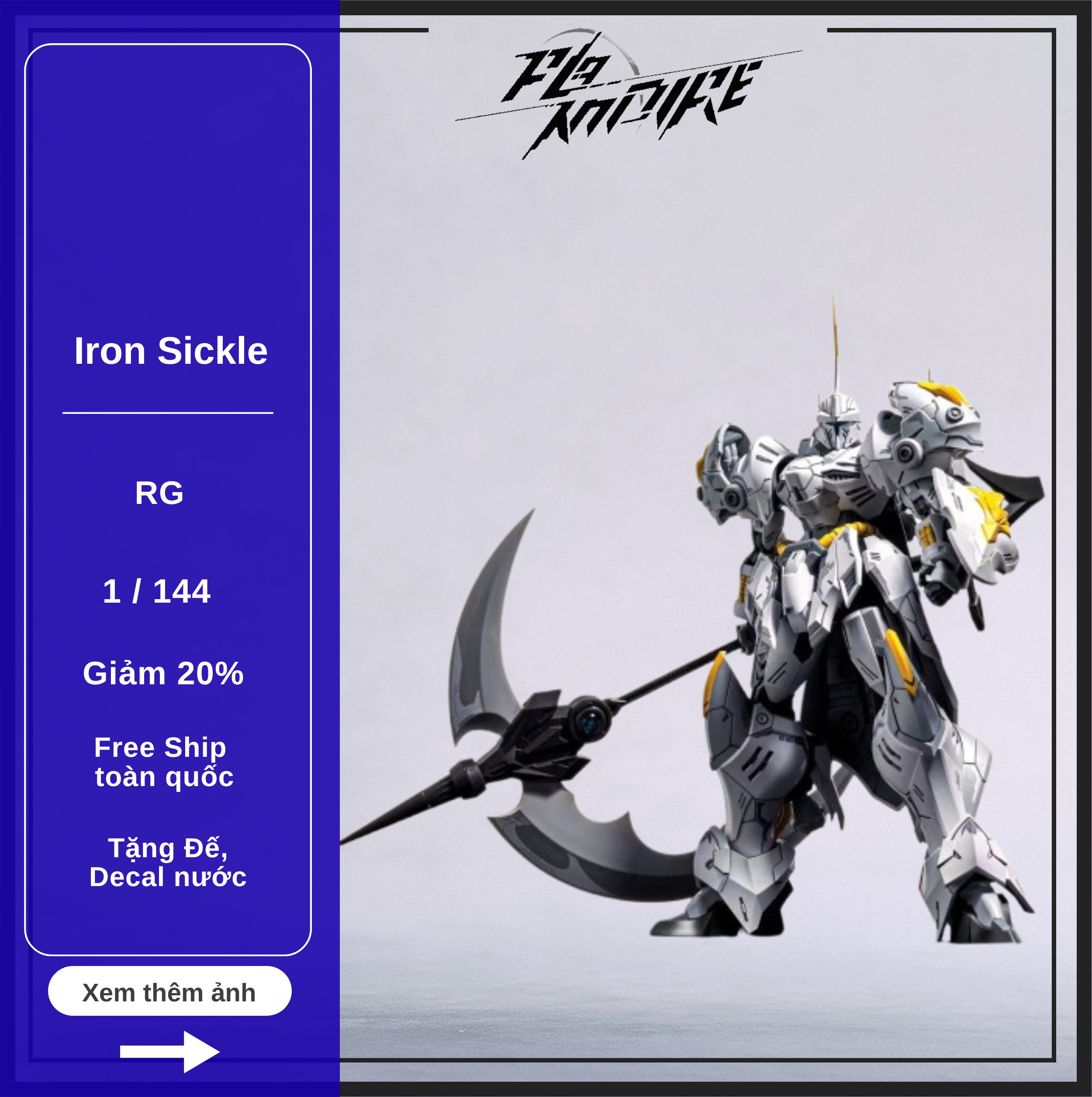 Mô hình RG/BE 1/144 Iron Sickle (The Round Table Knights) – Mô hình chính hãng SNAA