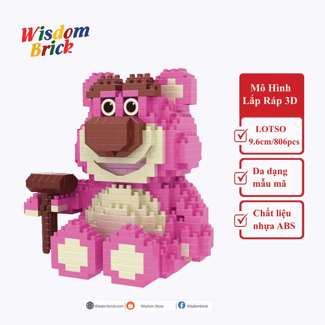 BEARBRICK GẤU DÂU LOTSO