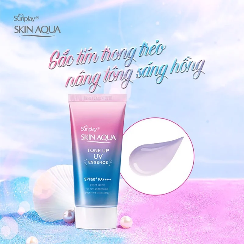 Sunplay Skin Aqua Tone Up UV Essence Lavender