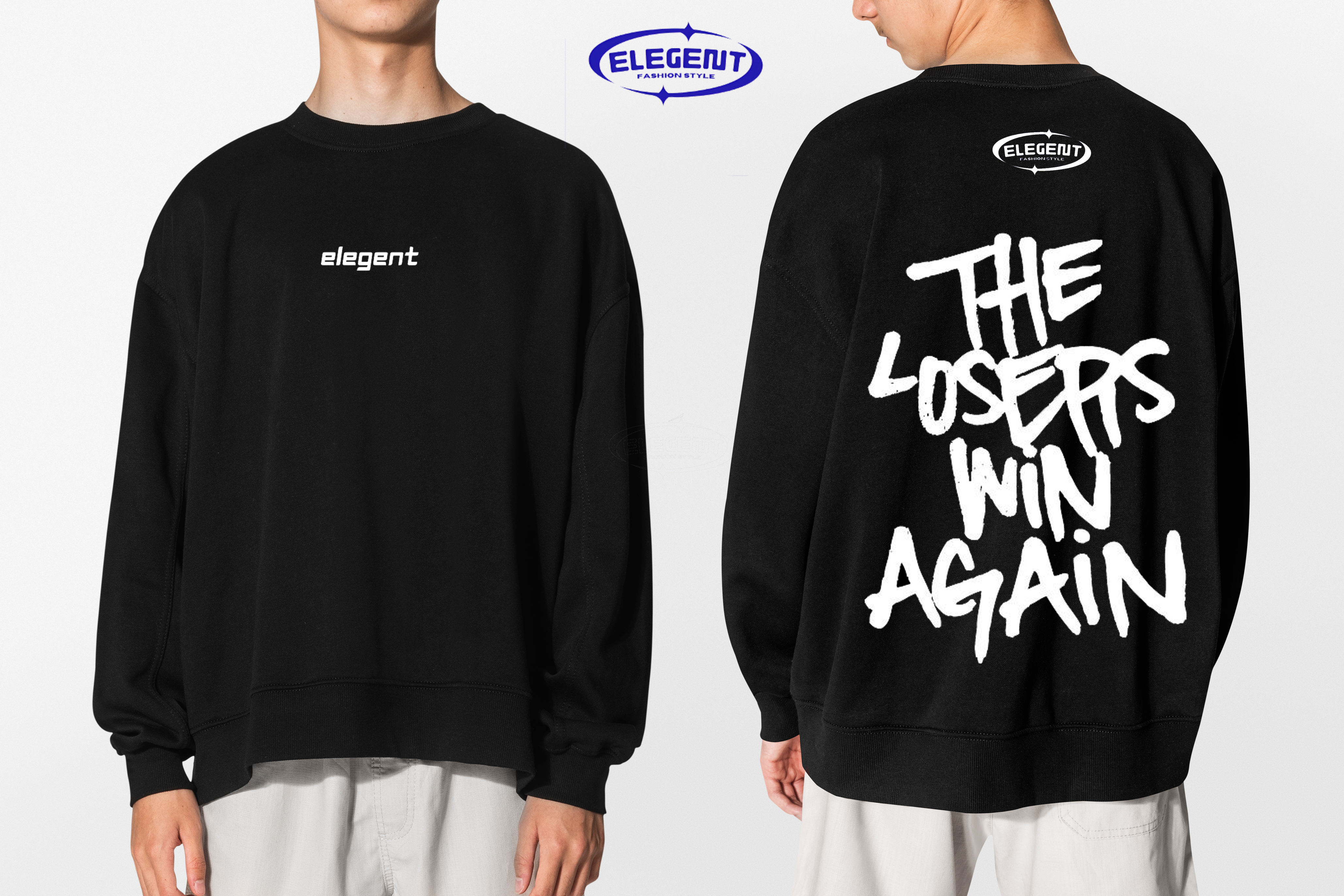 ÁO SWEATER ELEGENT – BLACK