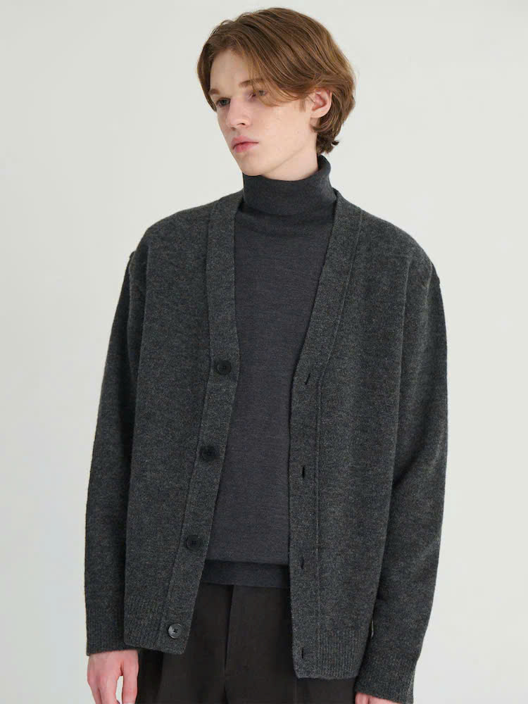 Street Rabbit-Cardigan Rogatis Xám