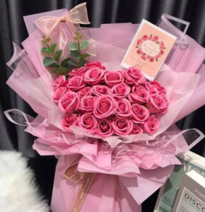 Bó 30 hoa hồng sáp Hanaflower