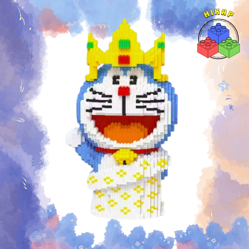 Đồ Chơi Lắp Ráp Mô Hình Doraemon Doremon Thủy thủ thuyền trưởng xanh dương 44cm 40cm Cỡ Lớn