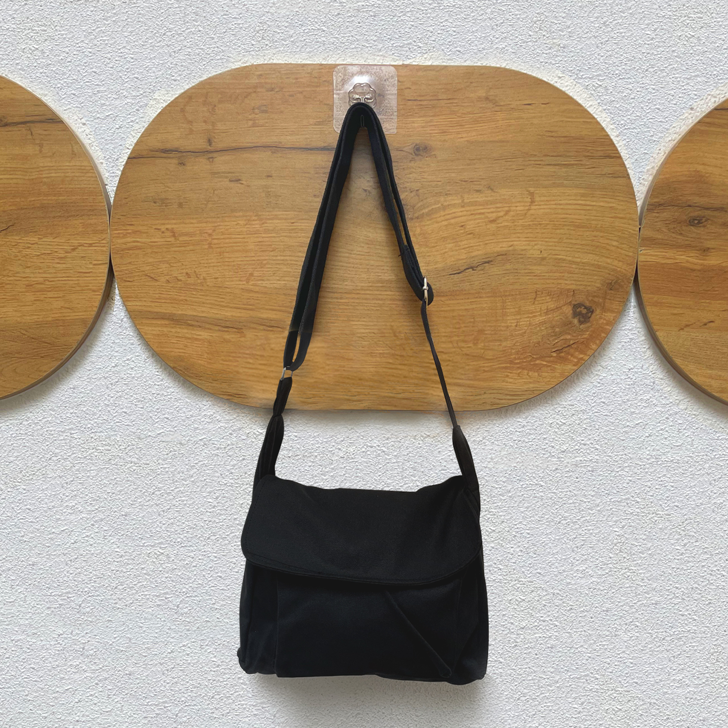 Túi Đeo Chéo Vải Canvas TRUELY TOTES Đi Học Đi Chơi Phong Cách Hàn Quốc TDC14