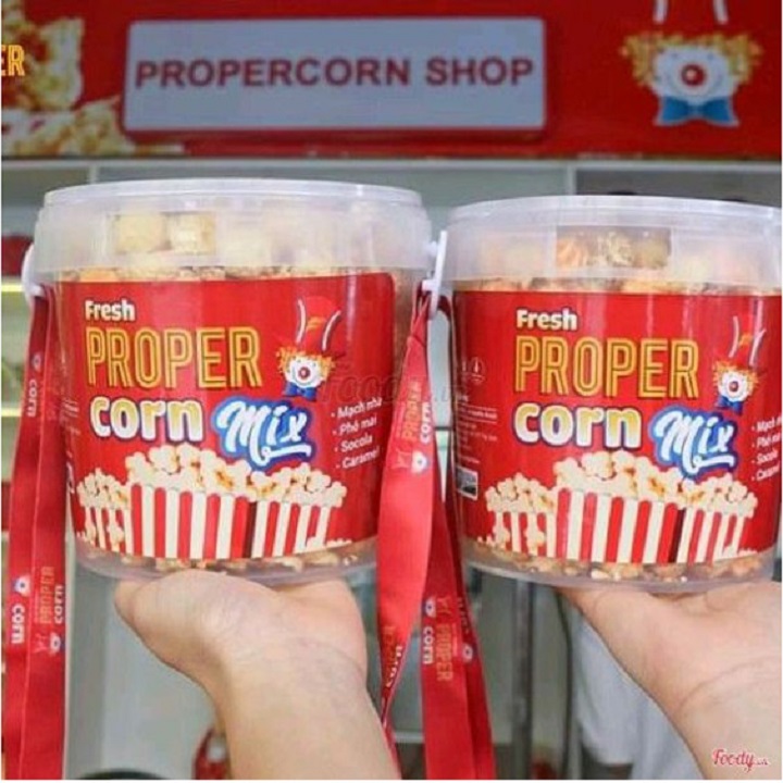 Bắp rang bơ Proper Cinema - Hộp Mix 4 vị - Bắp rang bum bum