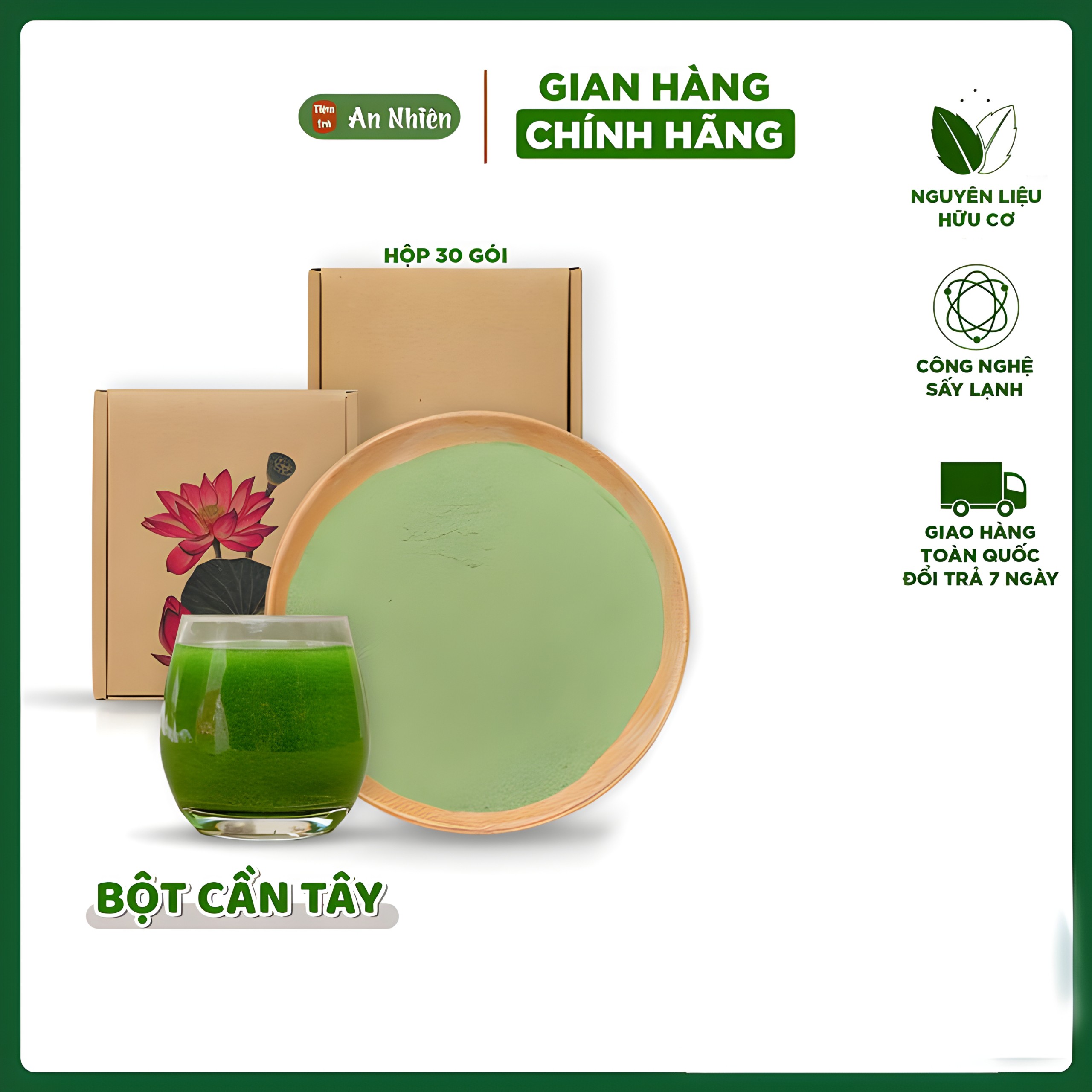 BỘT CẦN TÂY SẤY LẠNH - SET 30 GÓI