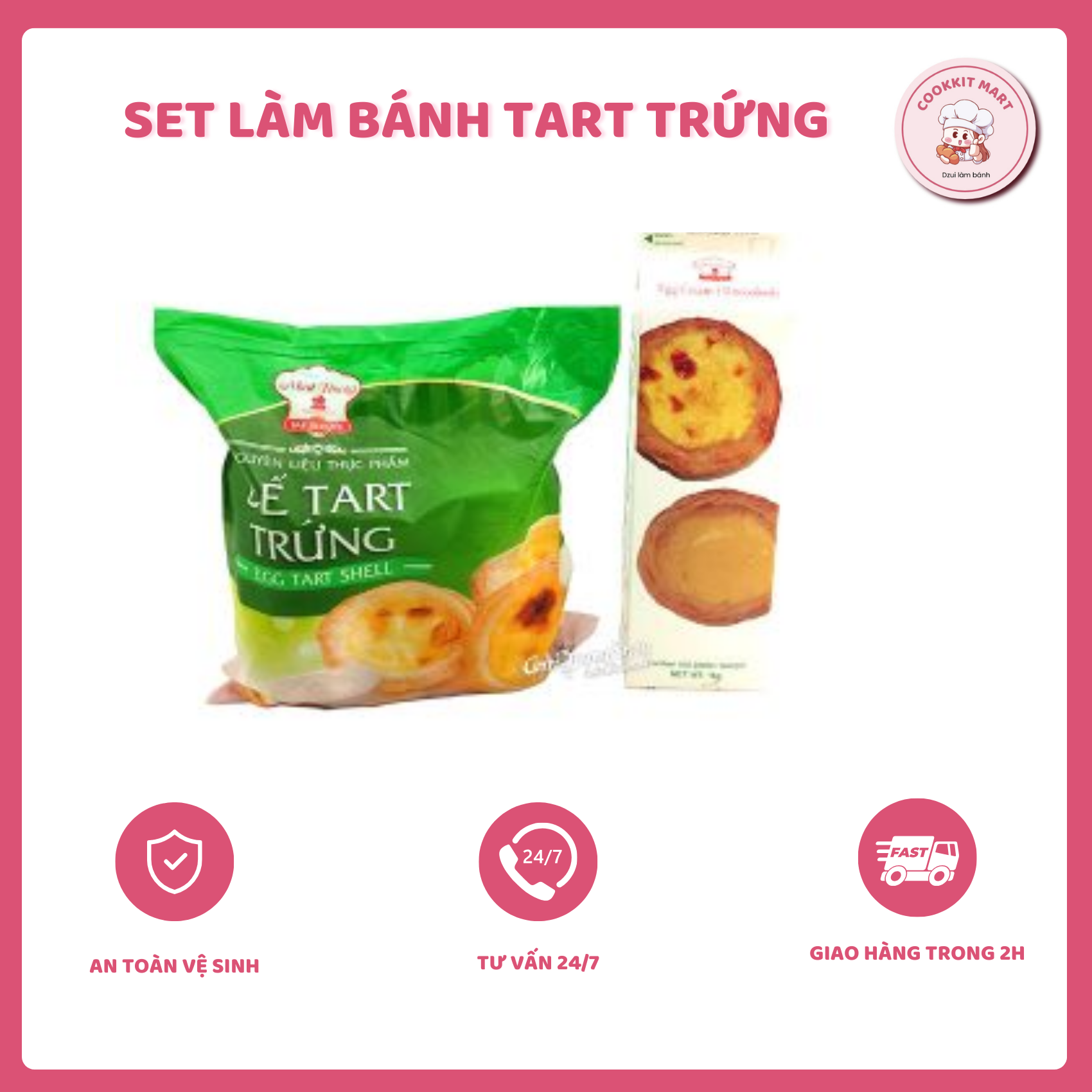 Set làm bánh Tart trứng