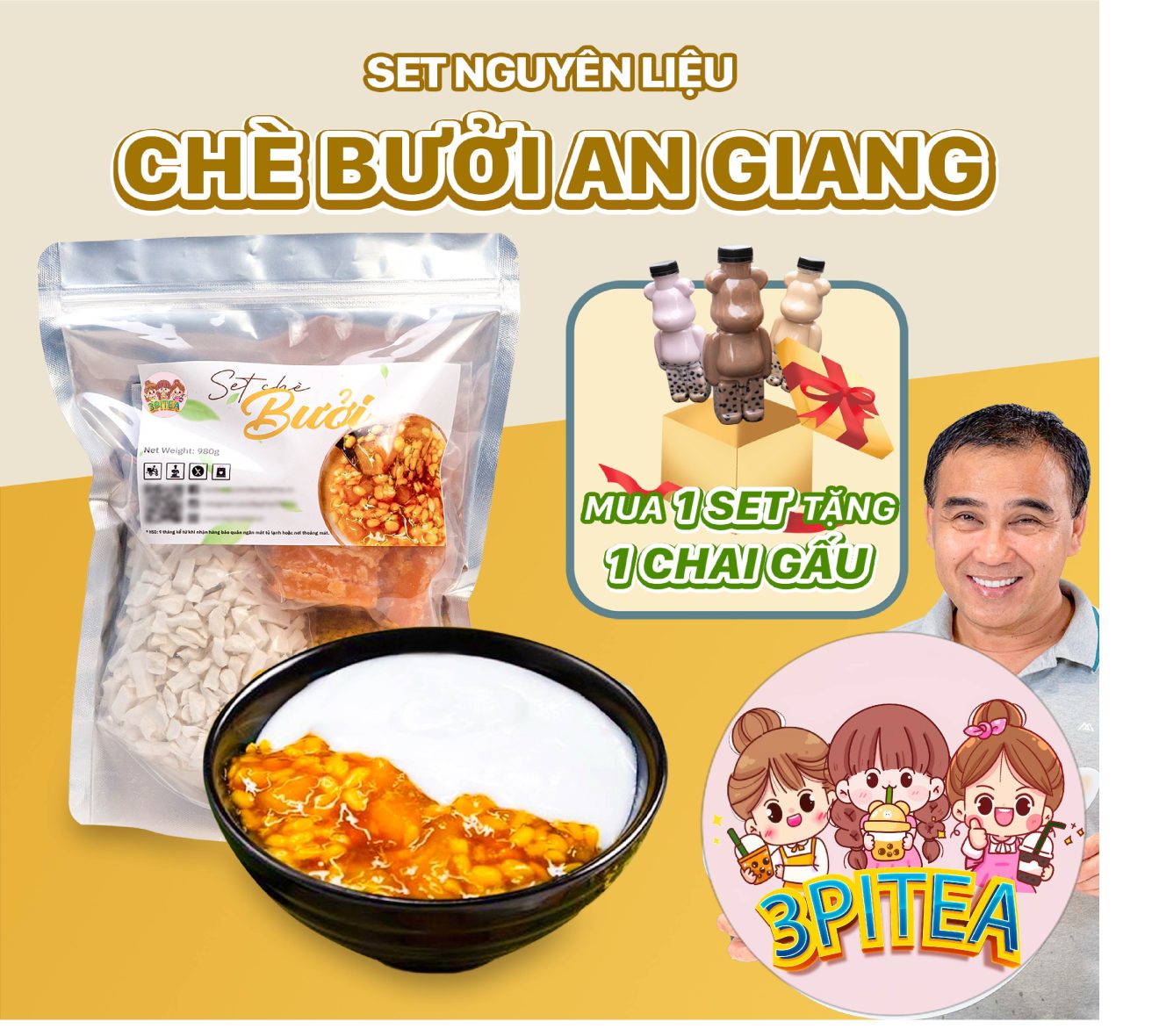 SET chè bưởi An Giang ( 40-45 chén)