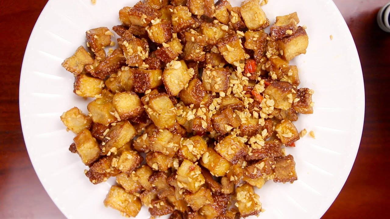 Tóp mỡ cháy tỏi SẦN SẬT