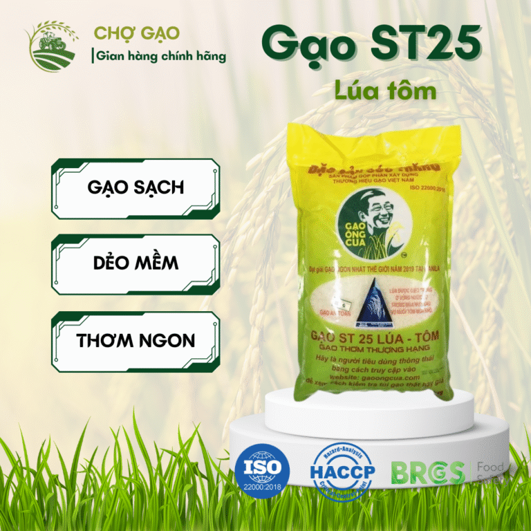 Gạo ST25 Lúa Tôm (túi 5kg)