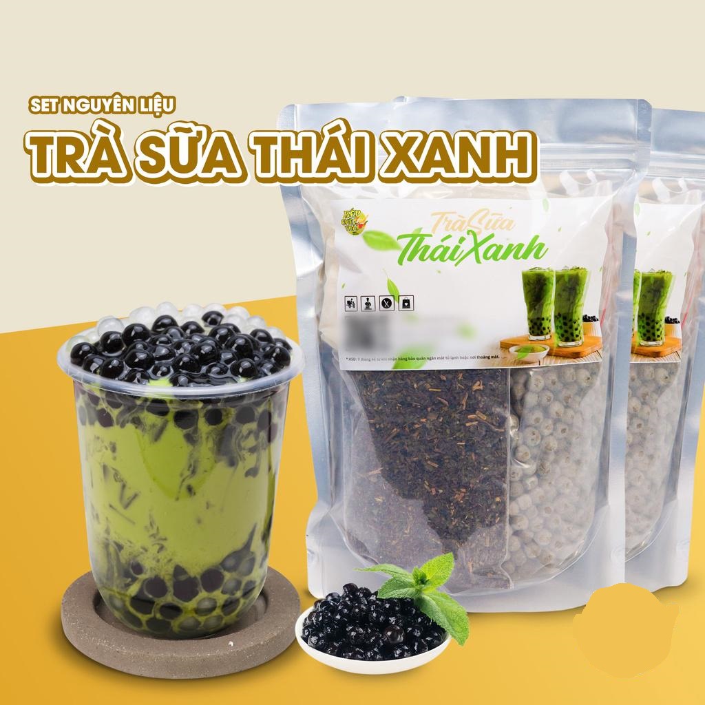 Set Trà Sữa Thái Xanh