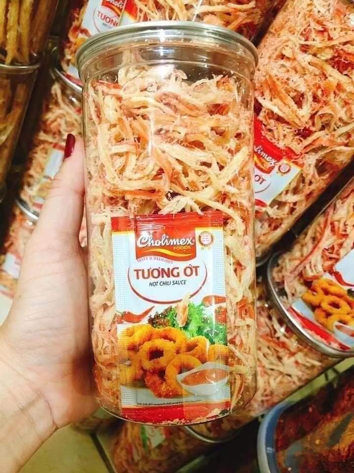 Khô mực hấp nước dừa xé sợi loại ngon - 300gram