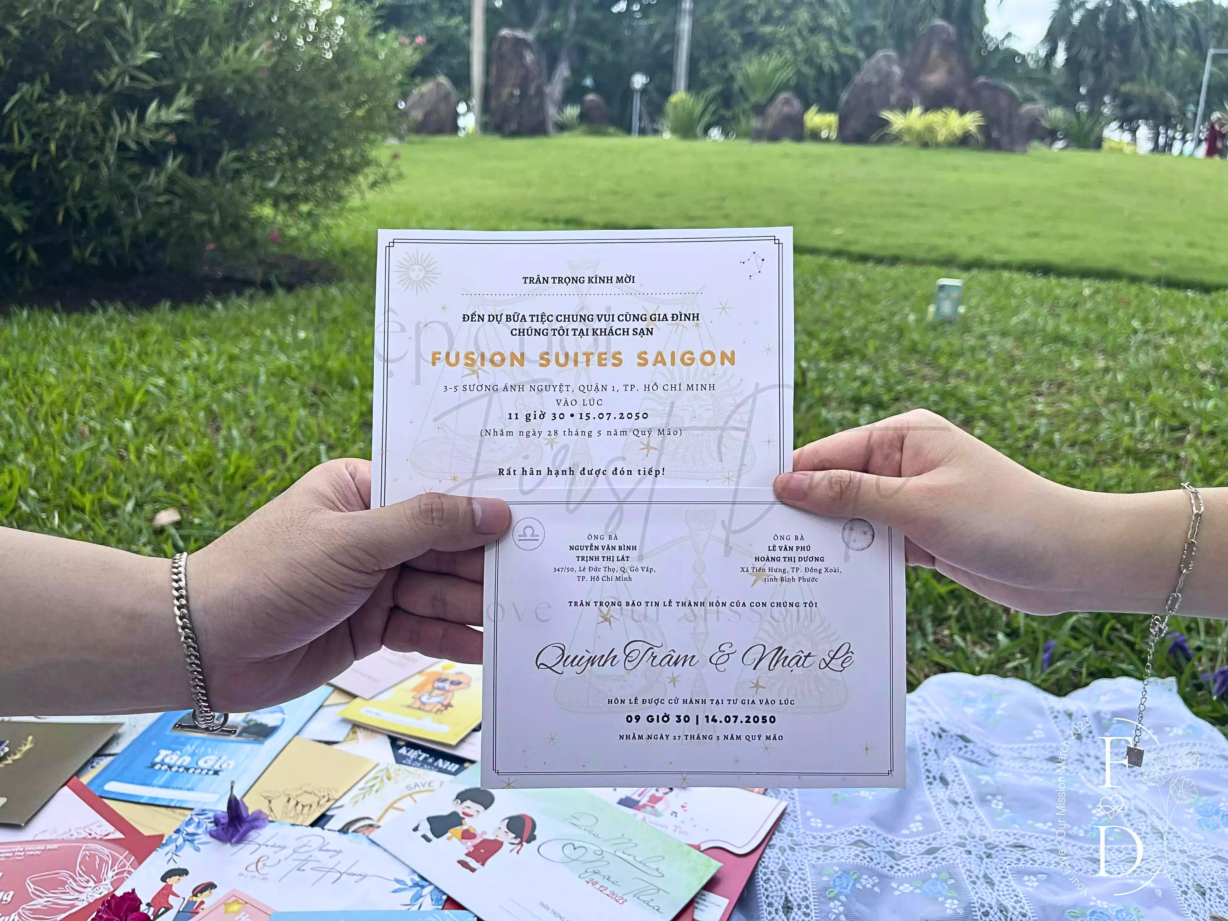 Thiệp cưới cung hoàng đạo | CHD-TB-007 | Mẫu thiệp cưới cung Thiên Bình