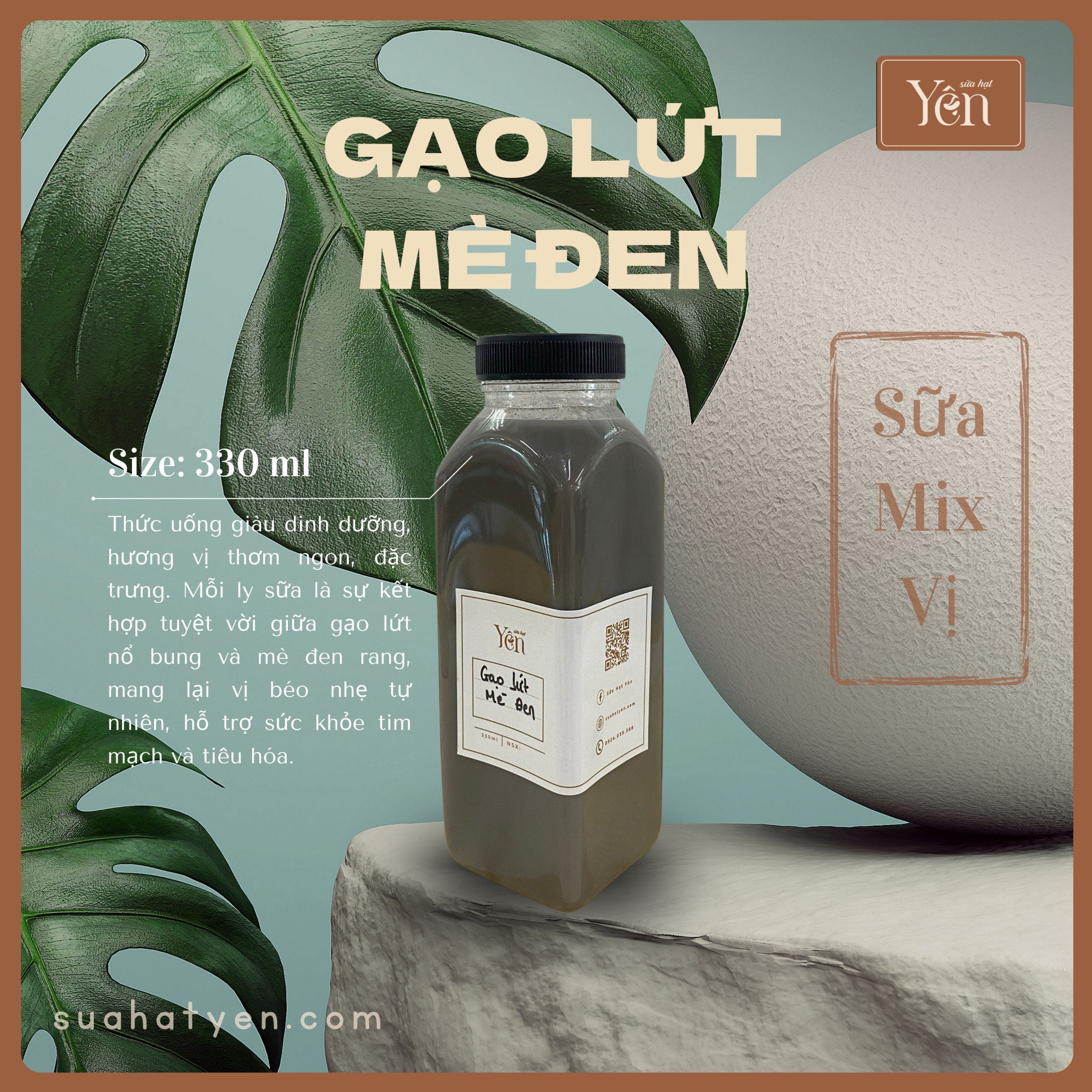 Sữa Gạo Lứt - Mè Đen