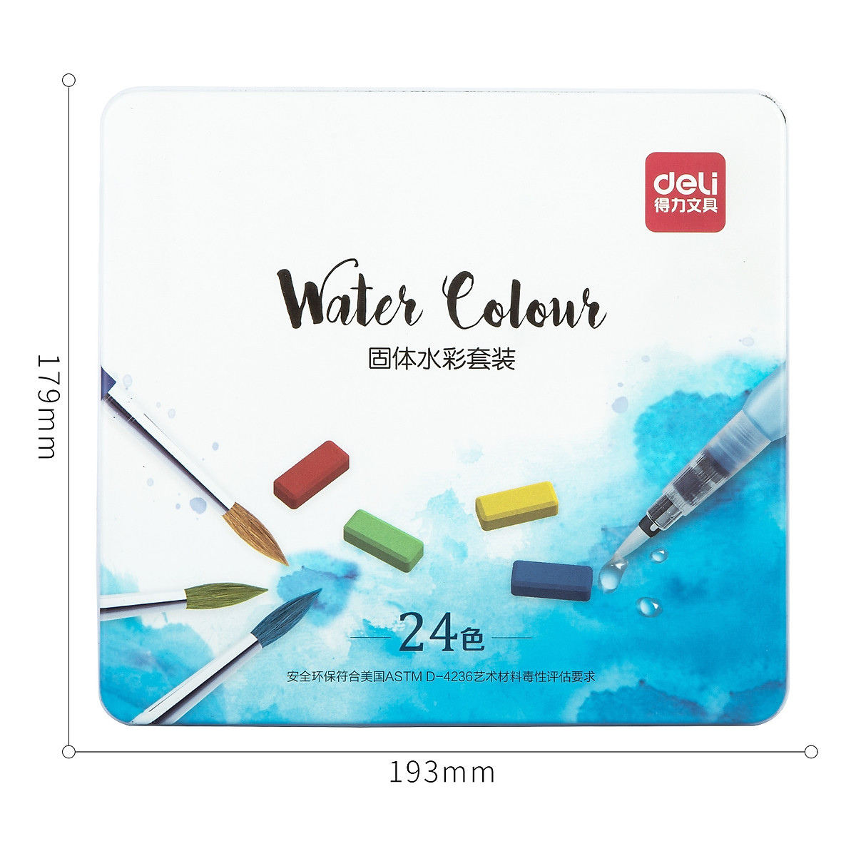 Màu Nước Deli Dạng Nén  - 12 Màu/18 Màu/24 Màu