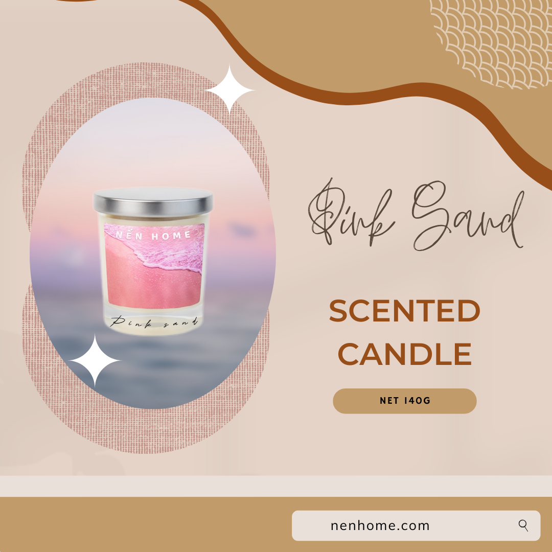Nến thơm Pink Sand Nenhome (140g)