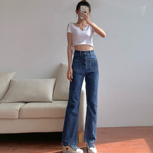 Quần jean nữ ống loe ôm dáng thon gọn