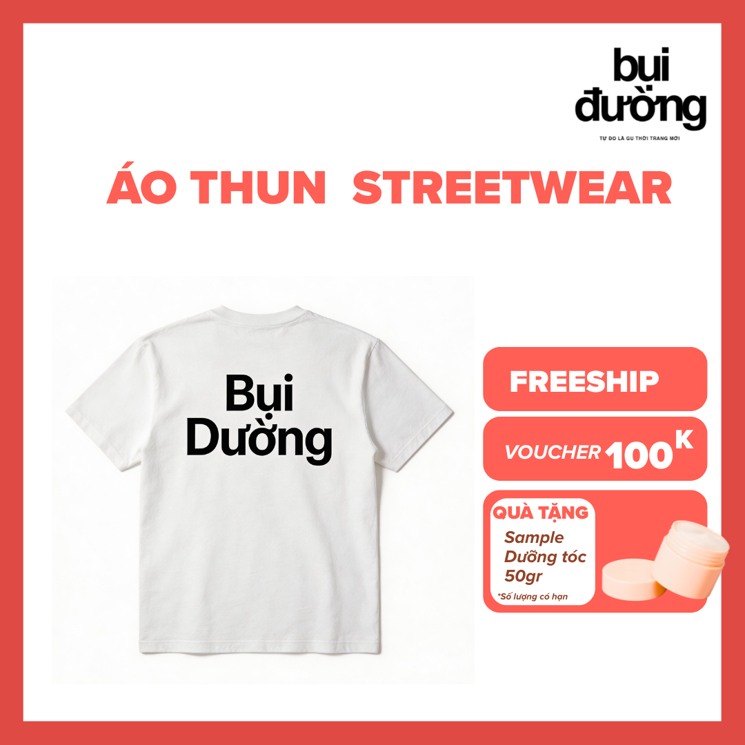 Áo thun Streetwear (Bộ màu trắng)