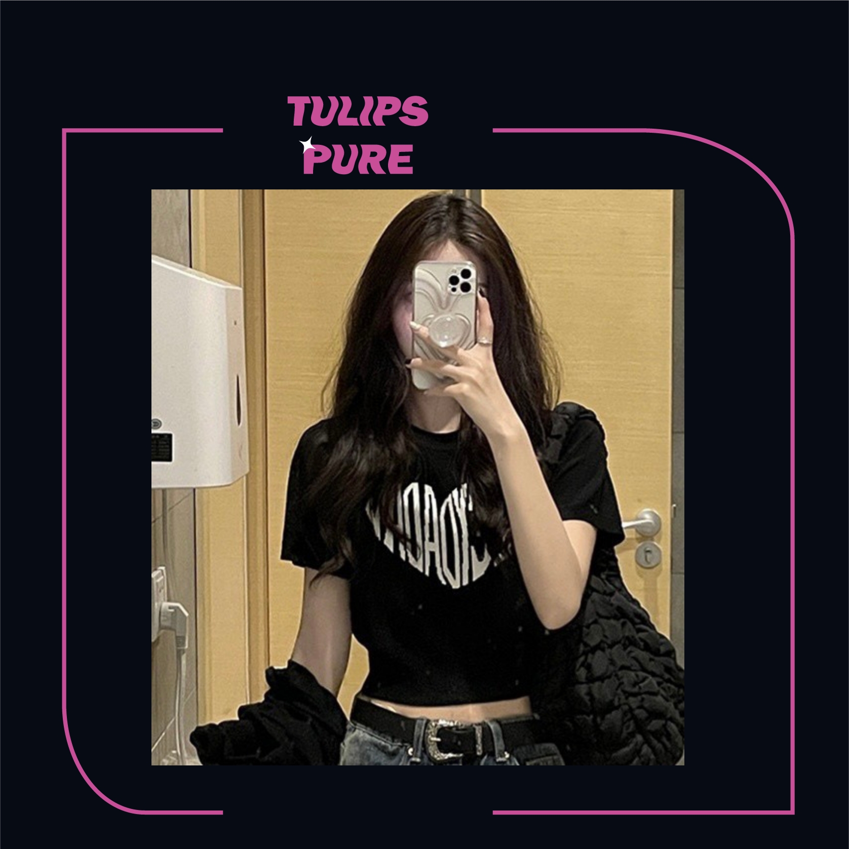 Áo Thun Croptop Heart BL