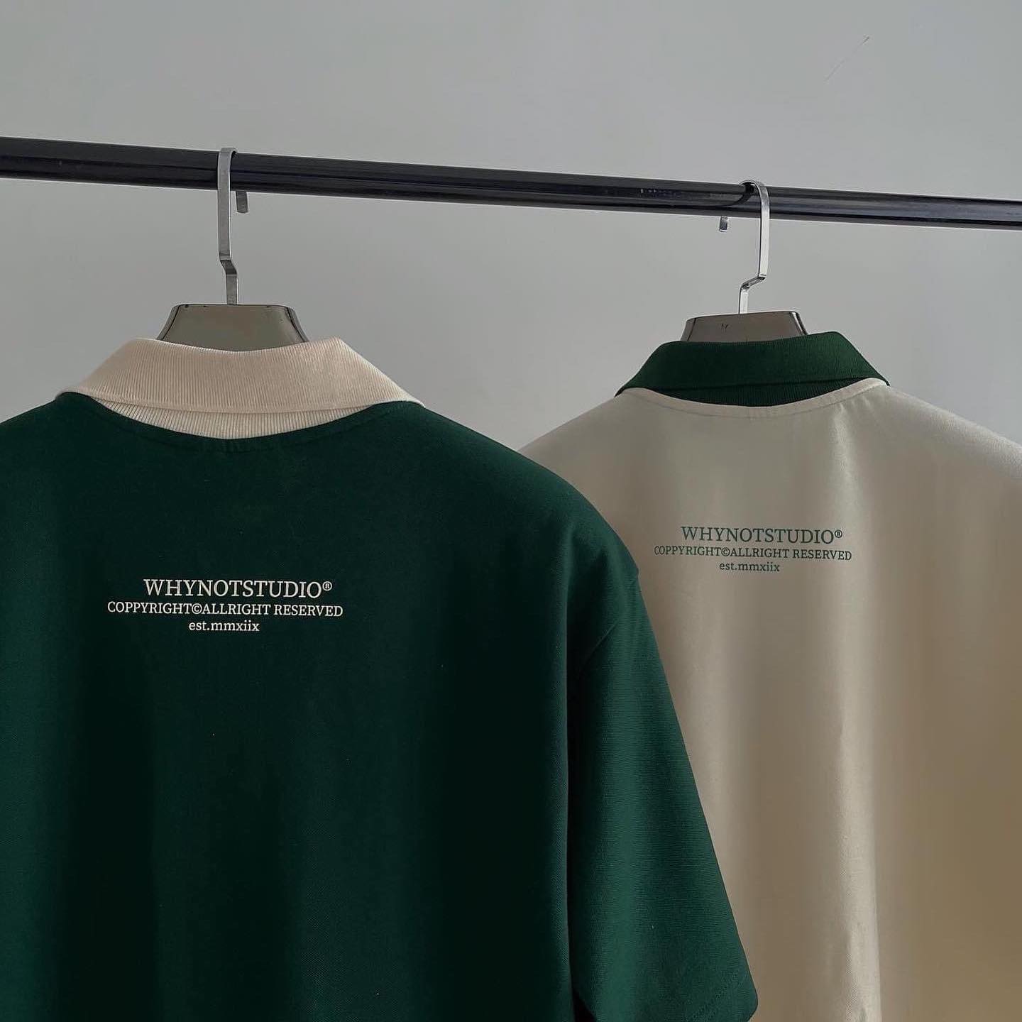 Áo thun có cổ , áo polo form rộng tay lỡ - CRHSUR