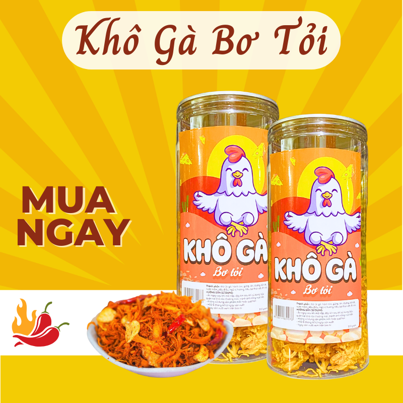 Khô gà bơ tỏi