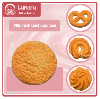 Nến nhà Én nến thơm hình bánh quy hương thơm nhẹ 75g