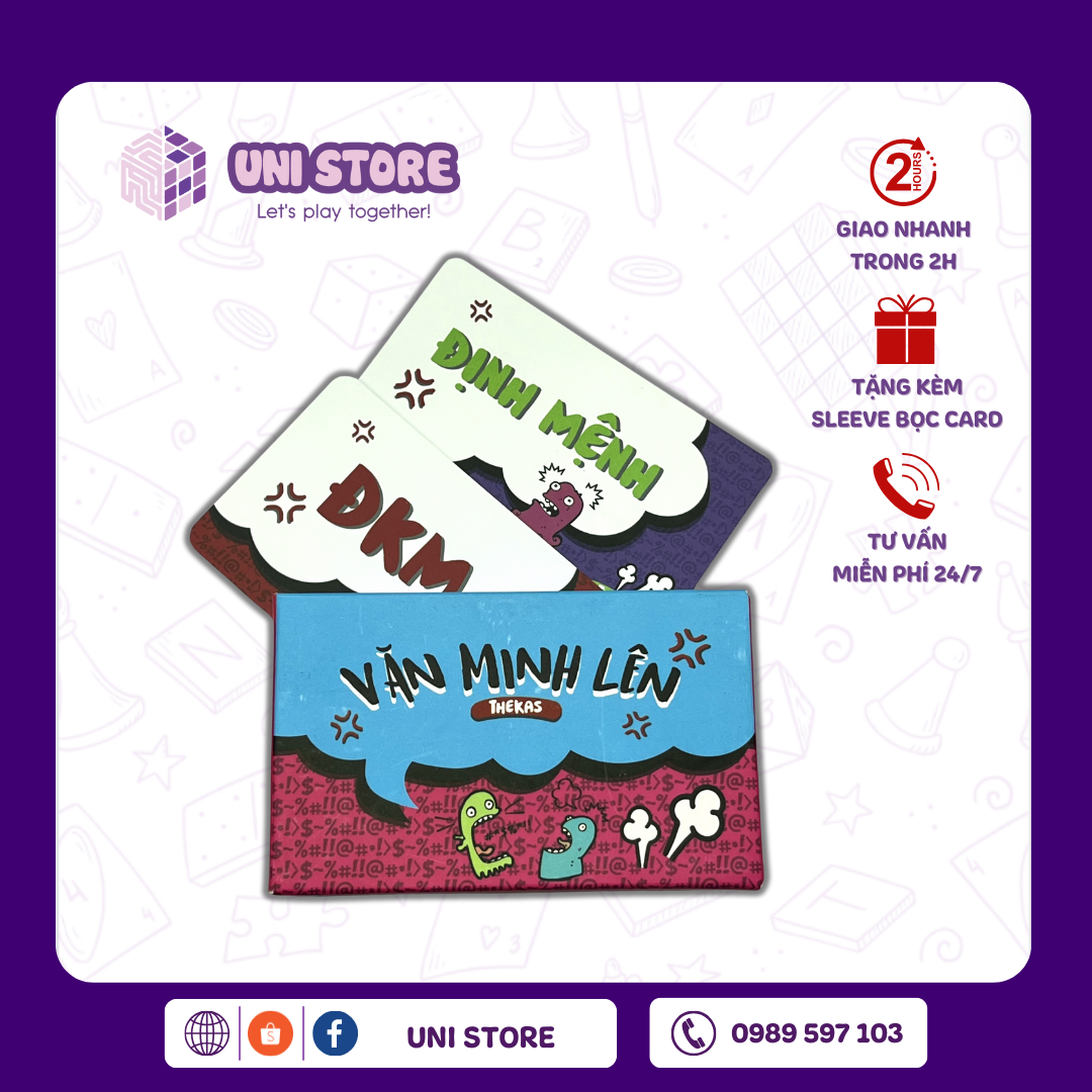 Bộ Bài Văn Minh Lên (Tặng Bọc Card) | Tình Bạn | 72 Lá