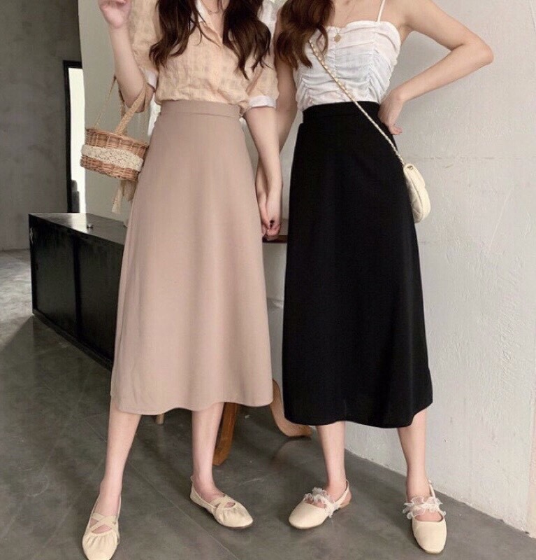 CHÂN VÁY MIDI DÀI DÁNG CHỮ A