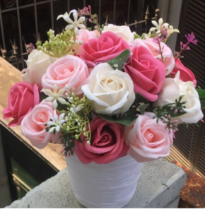 Bình Hoa Sáp Để Bàn 15 Bông Hanaflower