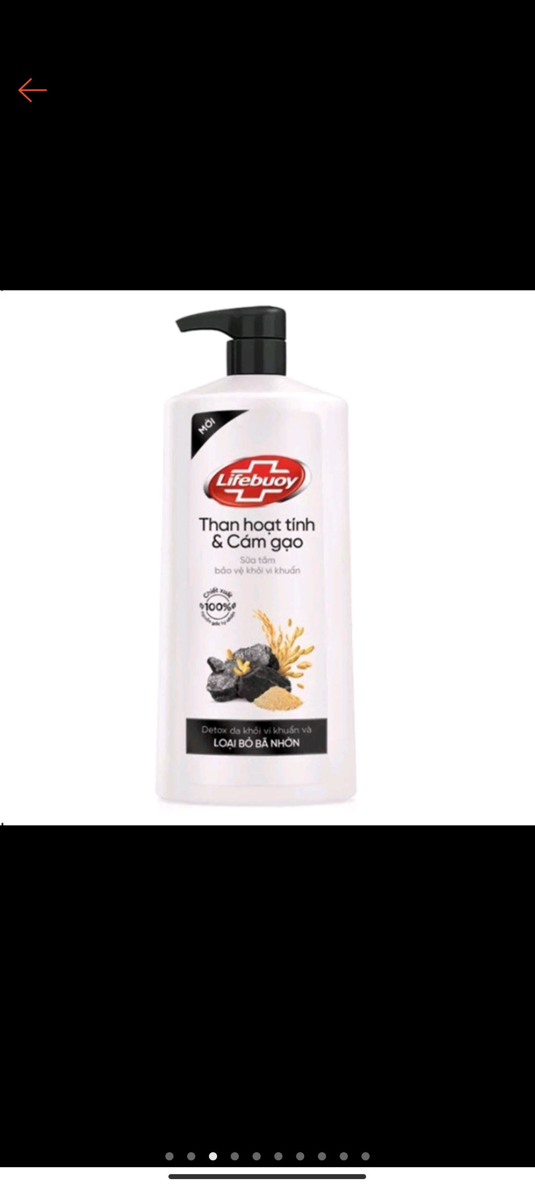 Sữa tắm Lifebuoy Detox và Bảo vệ khỏi vi khuẩn chai 800g