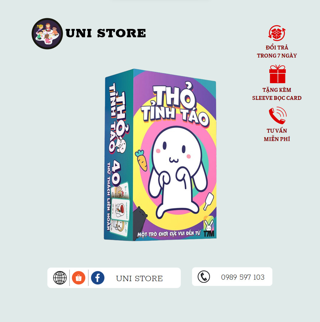 Thỏ Tỉnh Táo - Board Game Việt Nam - 45 lá bài