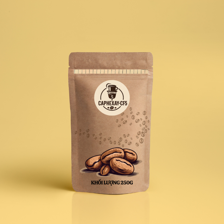 Cà phê hạt nguyên chất rang xay 250g