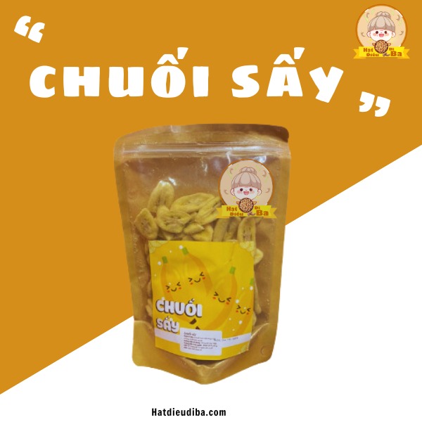 Chuối sấy – Hạt điều dì Ba