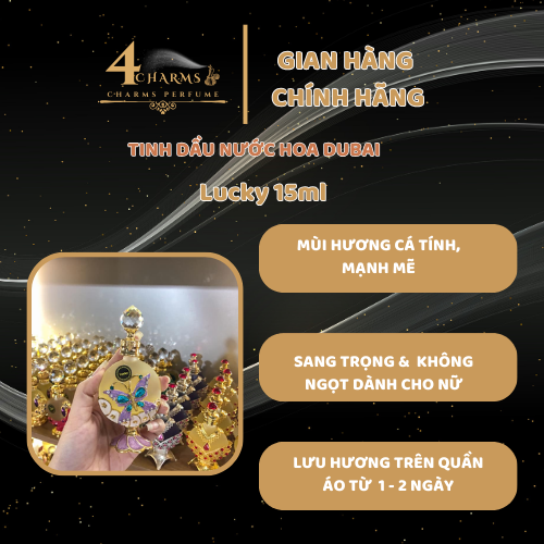 inh dầu nước hoa Dubai mùi Lucky 15ml