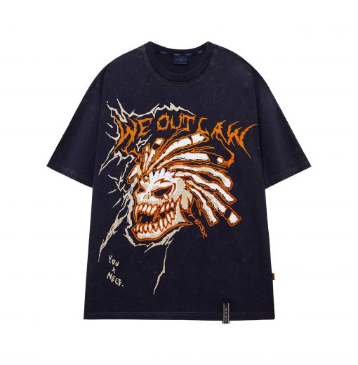 ÁO THUN UNISEX RAINBOW GLORY TEE – “WE OUTLAW” (BLACK)