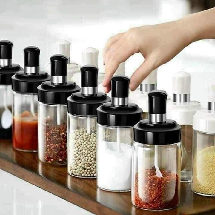 HŨ THUỶ TINH GIA VỊ KÈM MUỖNG