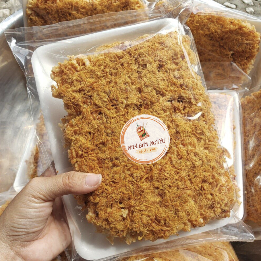 Cơm cháy SIÊU chà bông Nhà Bốn Người 150g măn mà giòn rụm