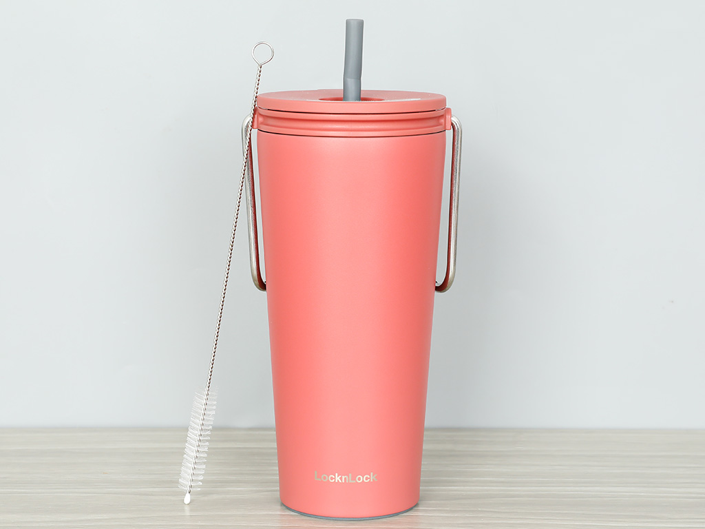 Ly giữ nhiệt có ống hút nhựa Lock&Lock