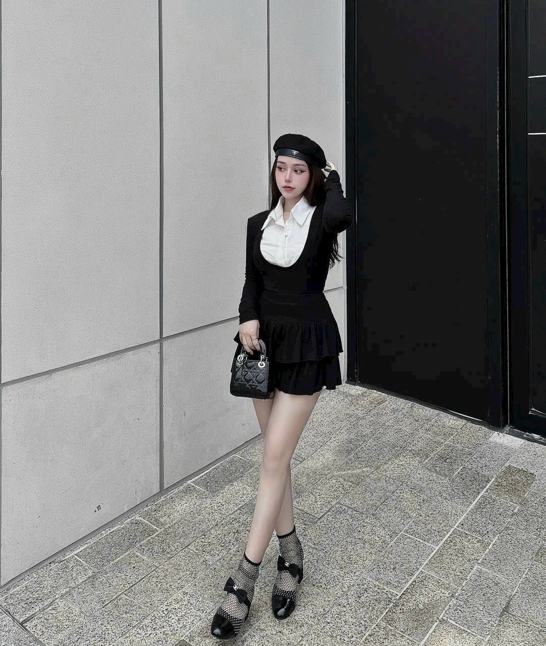 SET ÁO TAFFTA ỐNG CUP MIX QUẦN SUÔNG XẾP LI ỐNG RỘNG