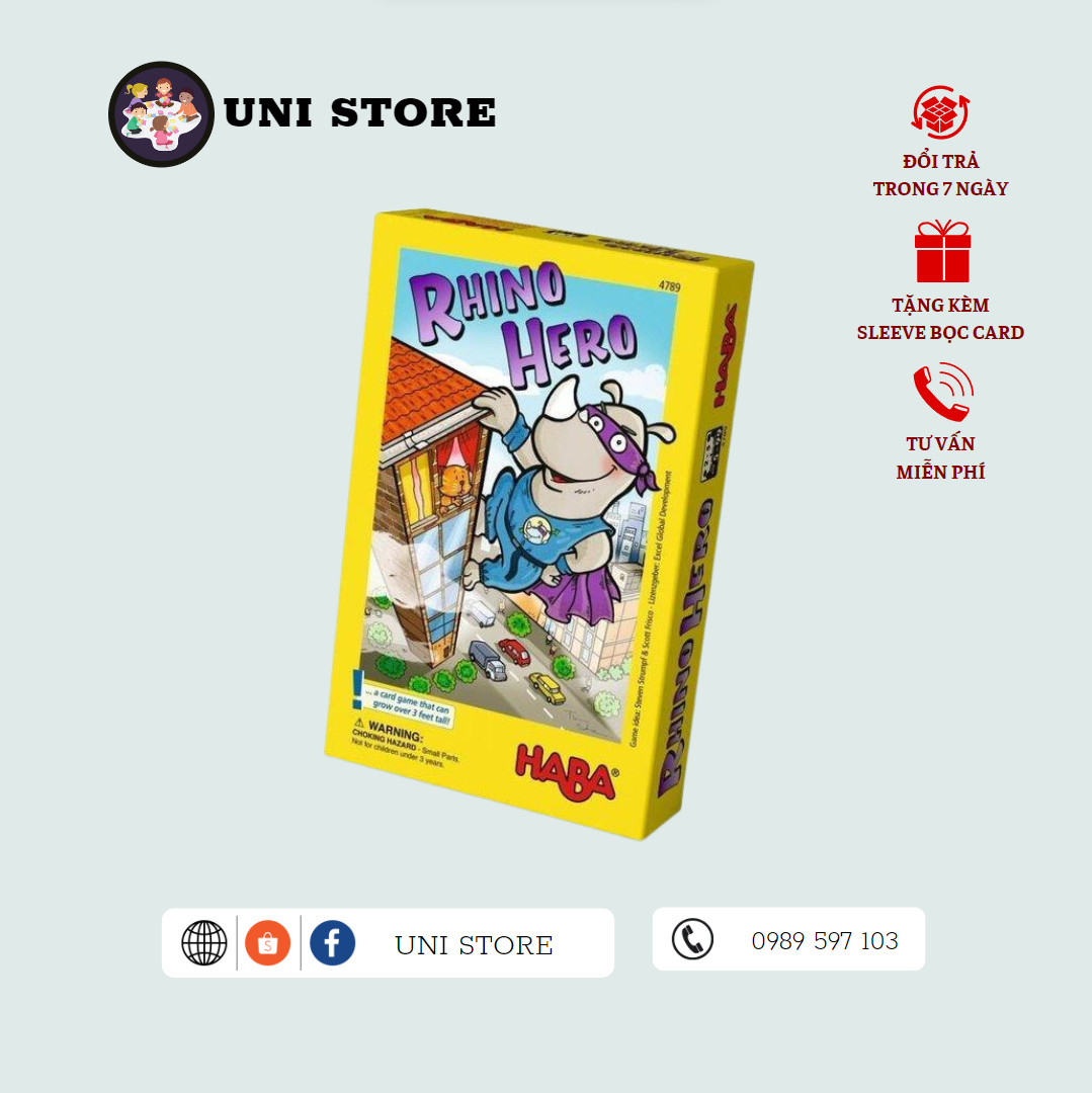 Rhino Hero - Board Game Trẻ Em - 45 lá bài