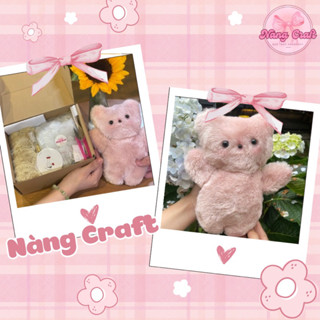 Set làm gấu bông đội lá Nangcraft cực kỳ đáng yêu