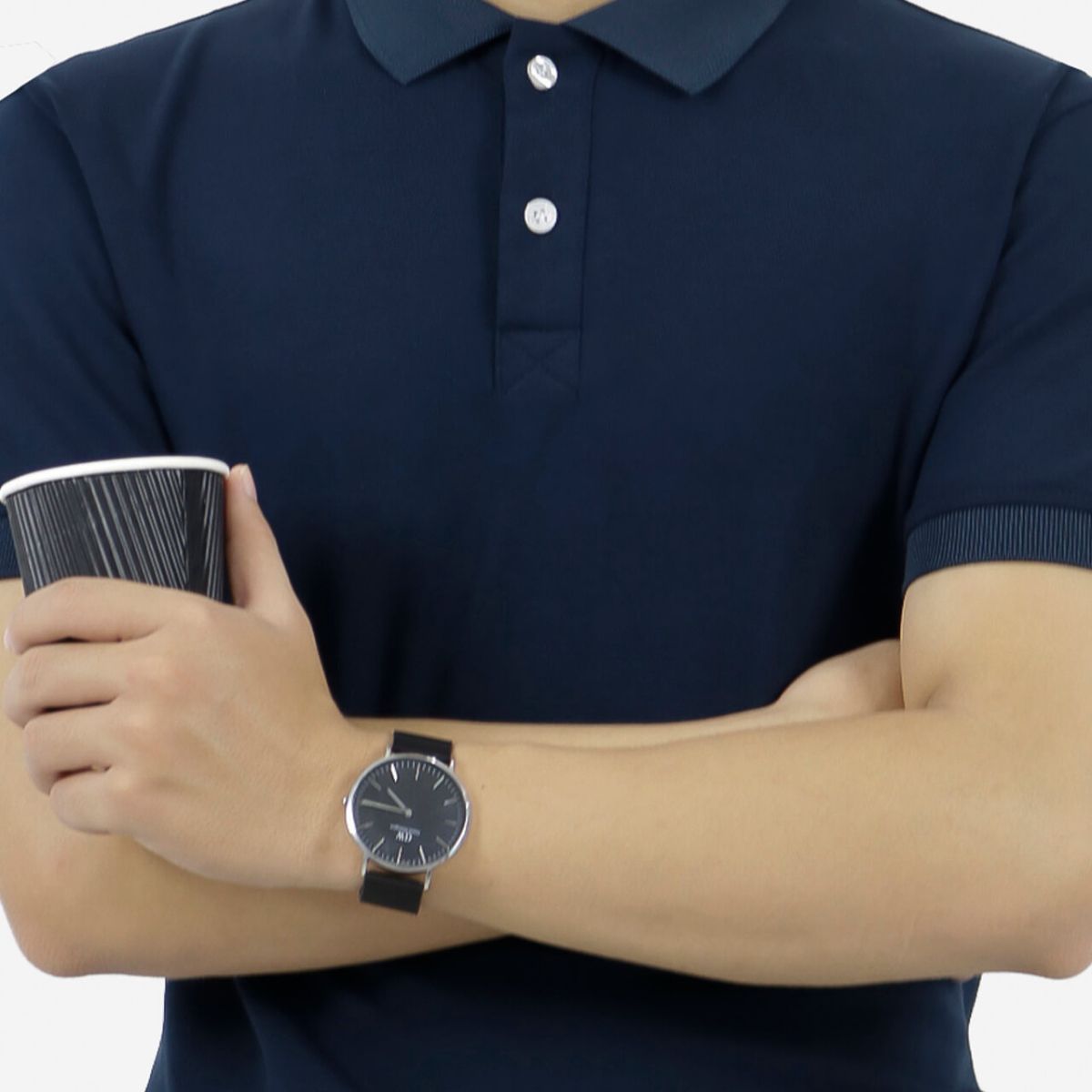 Áo Polo Nam Ugo Màu Navy vải Uni phom Regular Fit