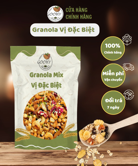 Hạt mix đặc biệt các loại hạt cao cấp sấy nguyên vị ( 500gram )