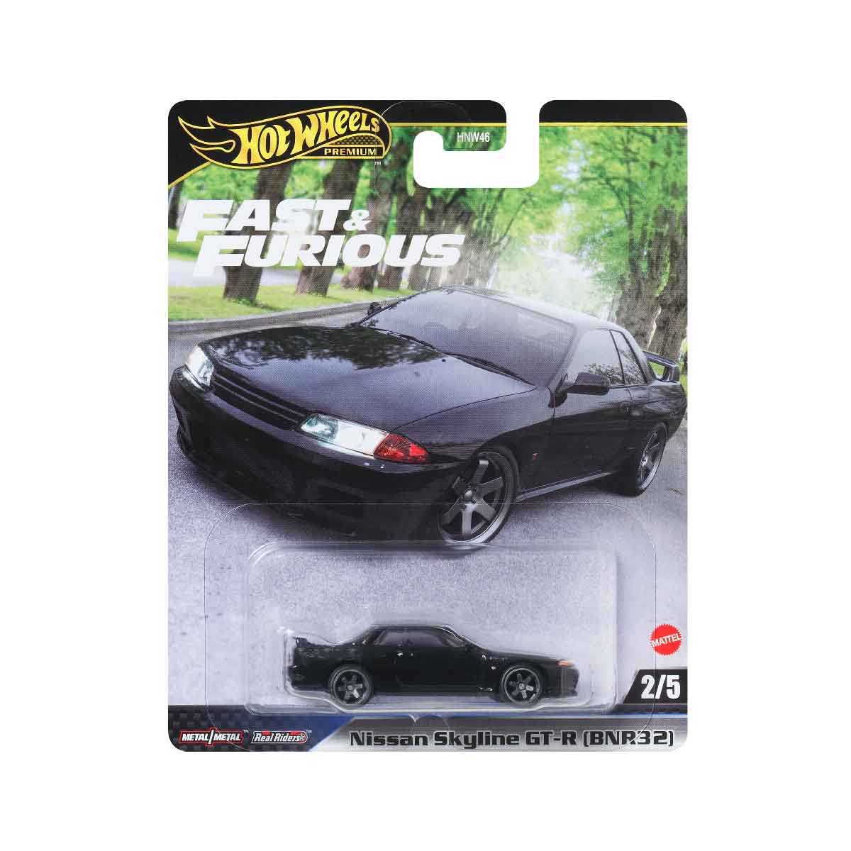 Đồ Chơi Siêu Xe Premium Fast&Furious 1989 Nissan Skyline GTR (R32) HOT WHEELS HNW46