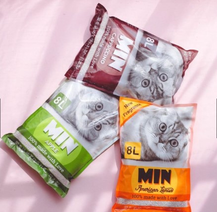 Cát vệ sinh cho mèo, cát MIN 8L