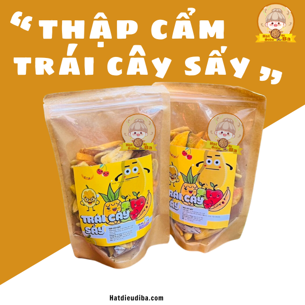 Thập cẩm sấy – Hạt điều dì Ba
